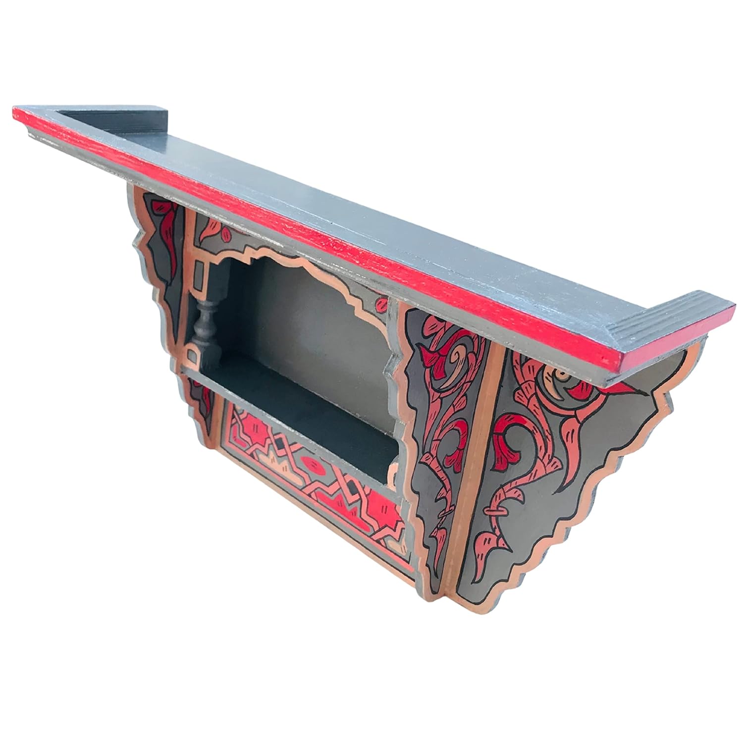 Moroccan Hand Painted Floating Shelf