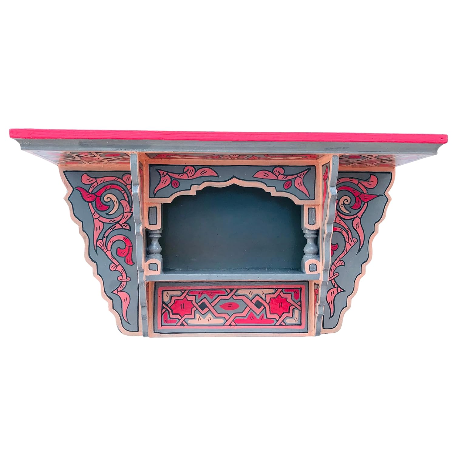 Moroccan Hand Painted Floating Shelf