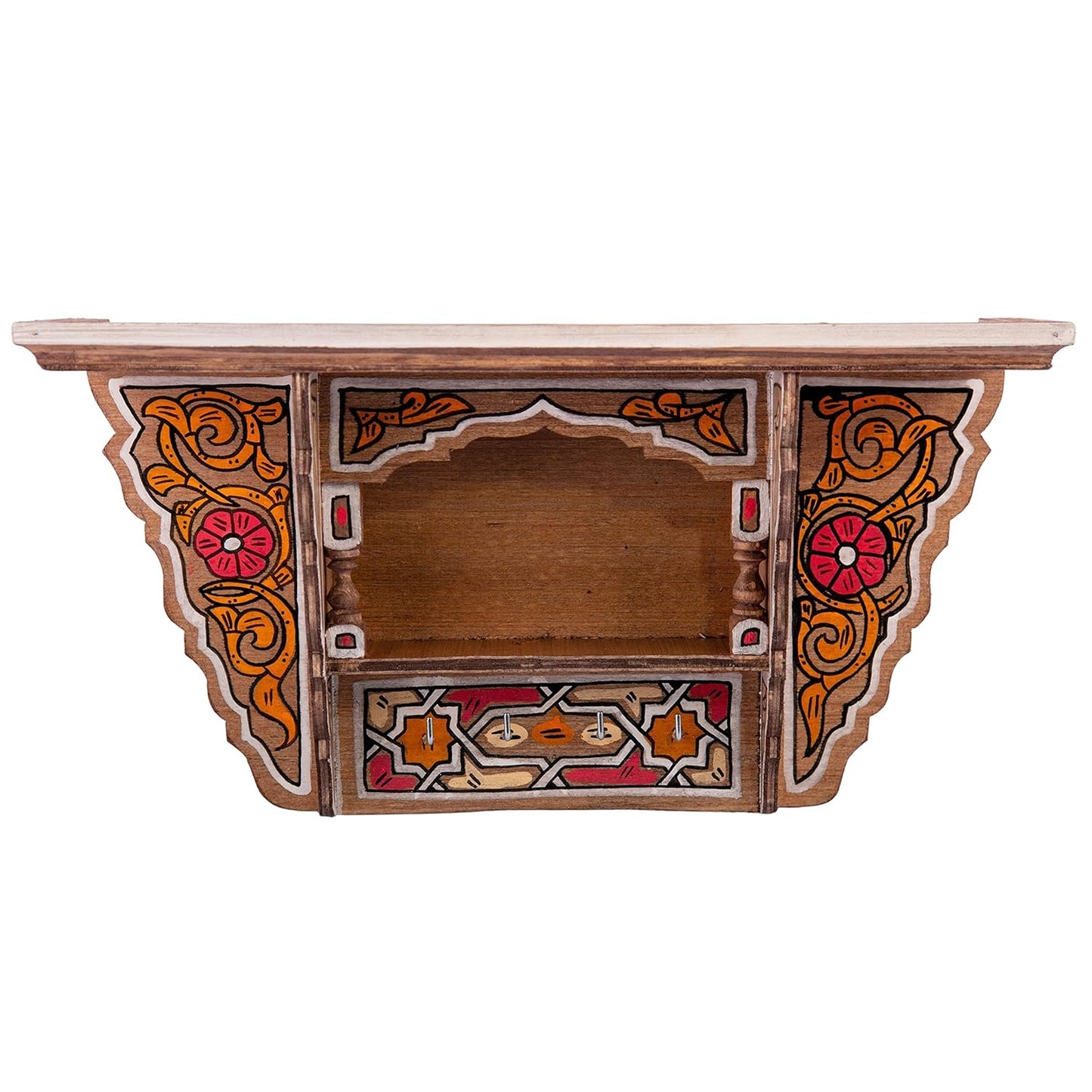 Moroccan Hand Painted Floating Shelf