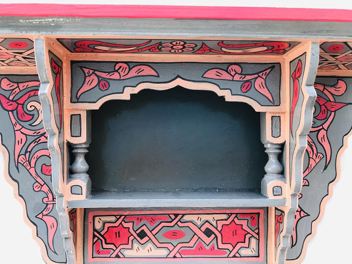 Moroccan Hand Painted Floating Shelf