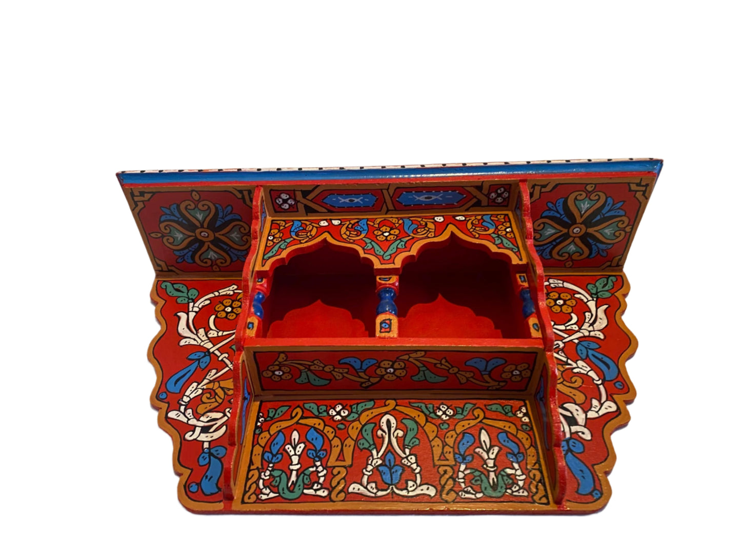 Moroccan Handpainted Zouak Wood Shelf