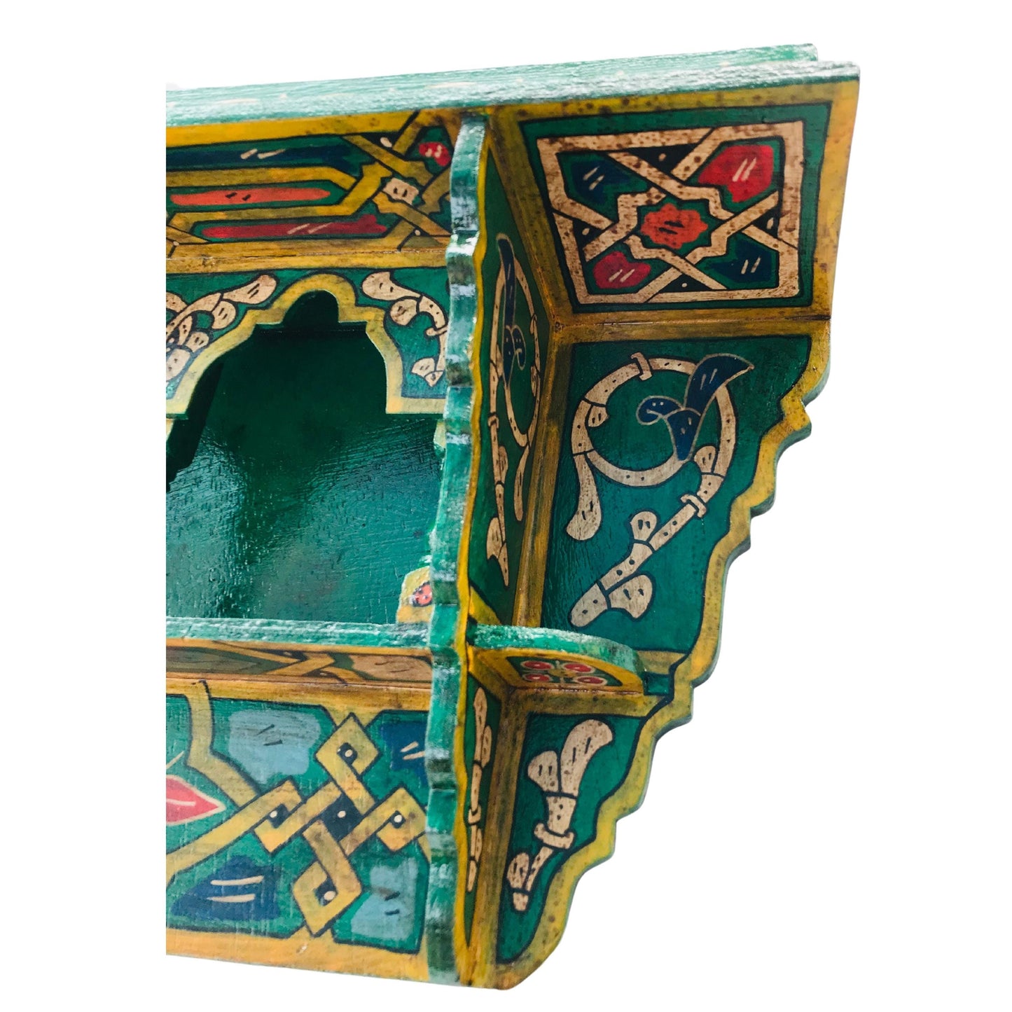 Moroccan Handpainted Zouak Wood Shelf