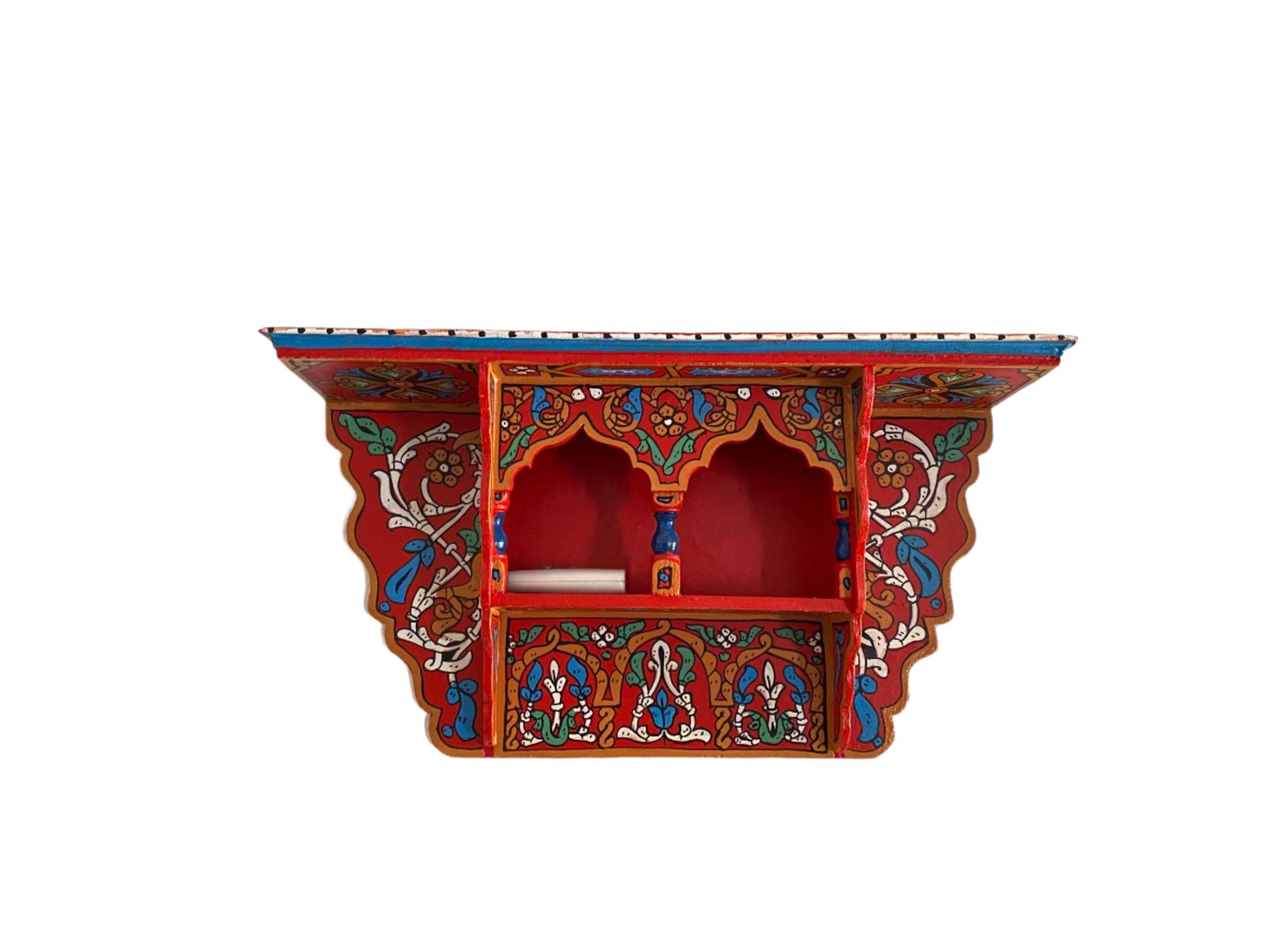 Moroccan Handpainted Zouak Wood Shelf