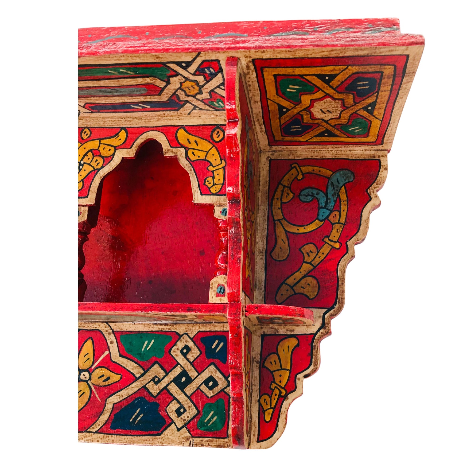 Moroccan Handpainted Zouak Wood Shelf